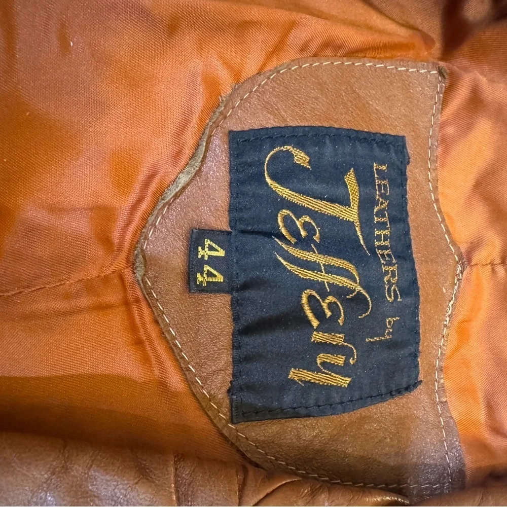 Genuine Leather Jacket Rust in color fully lined Quality Jeffery Size‎ 44